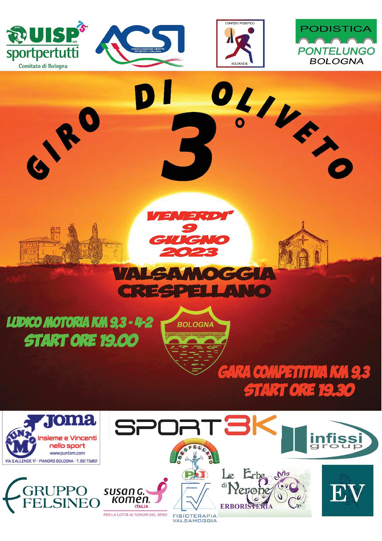 Giro podistico di oliveto2023