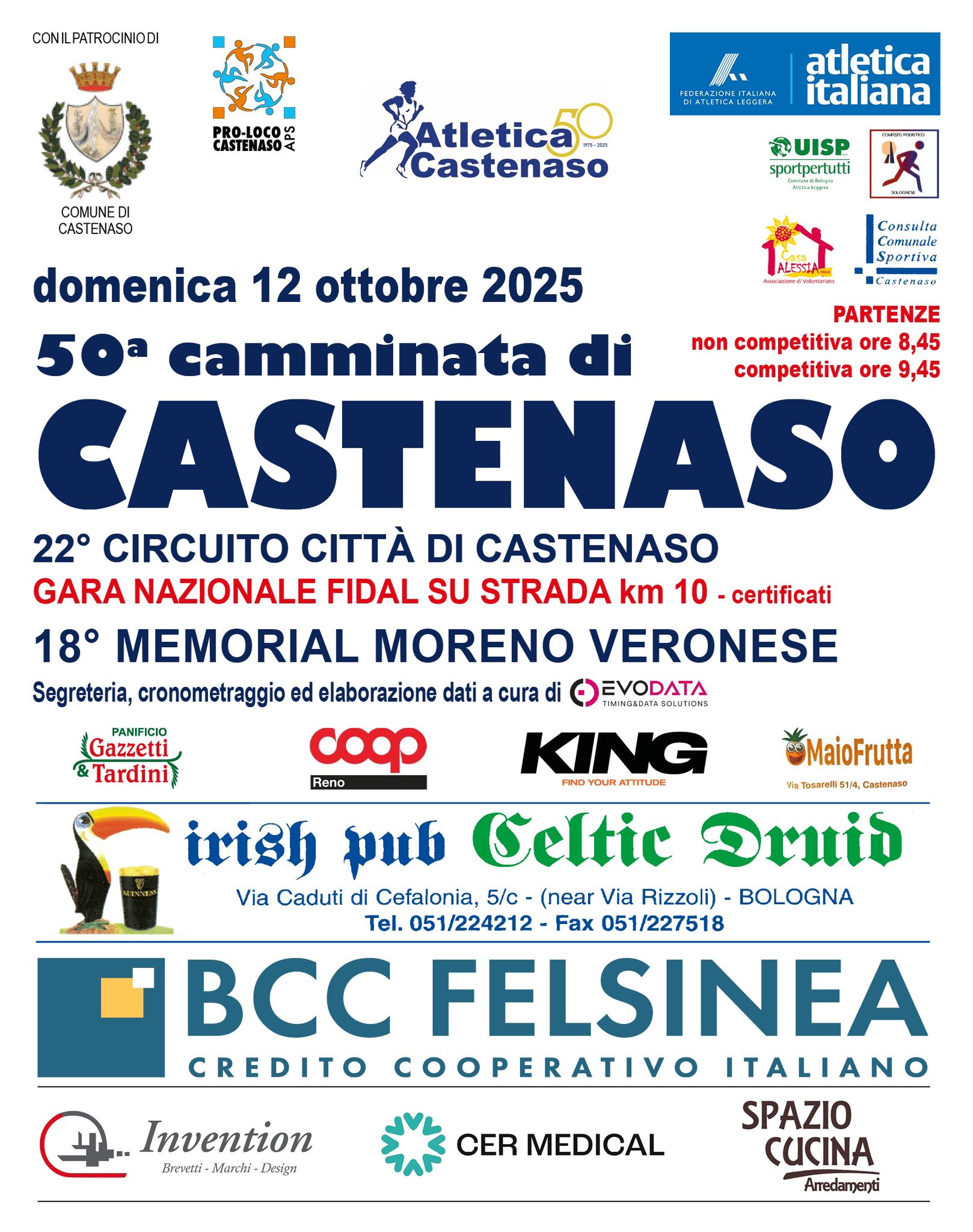 locandina camminata di casenaso