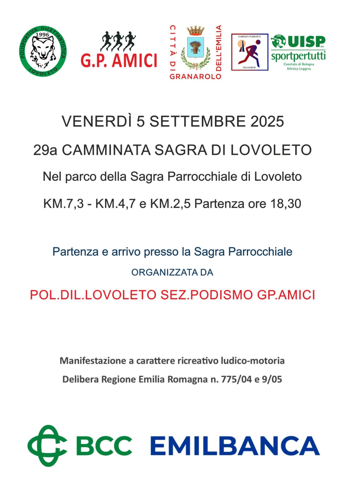 locandina camminata di lovoleto