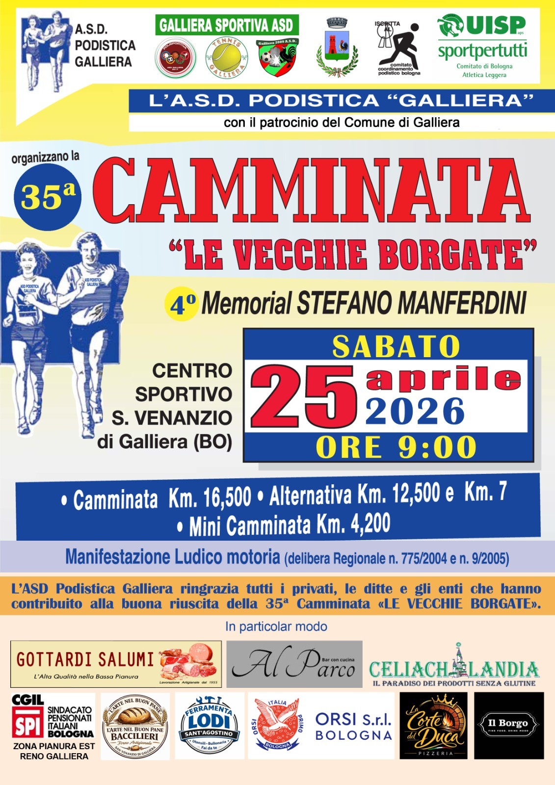 locandina camminta le vecchie borghate