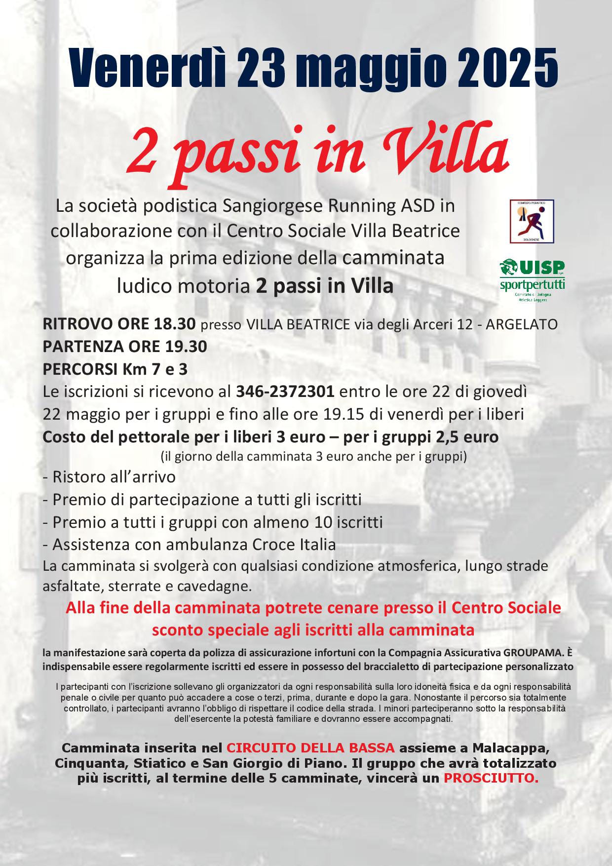 locandina due passi in villa 23 maggio