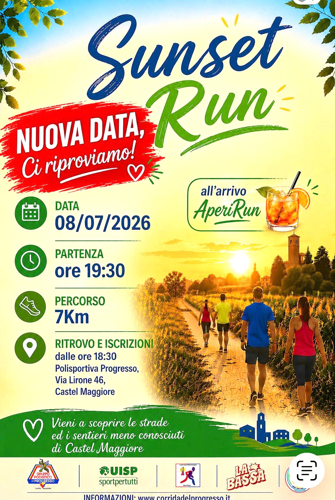 locandina sunset run
